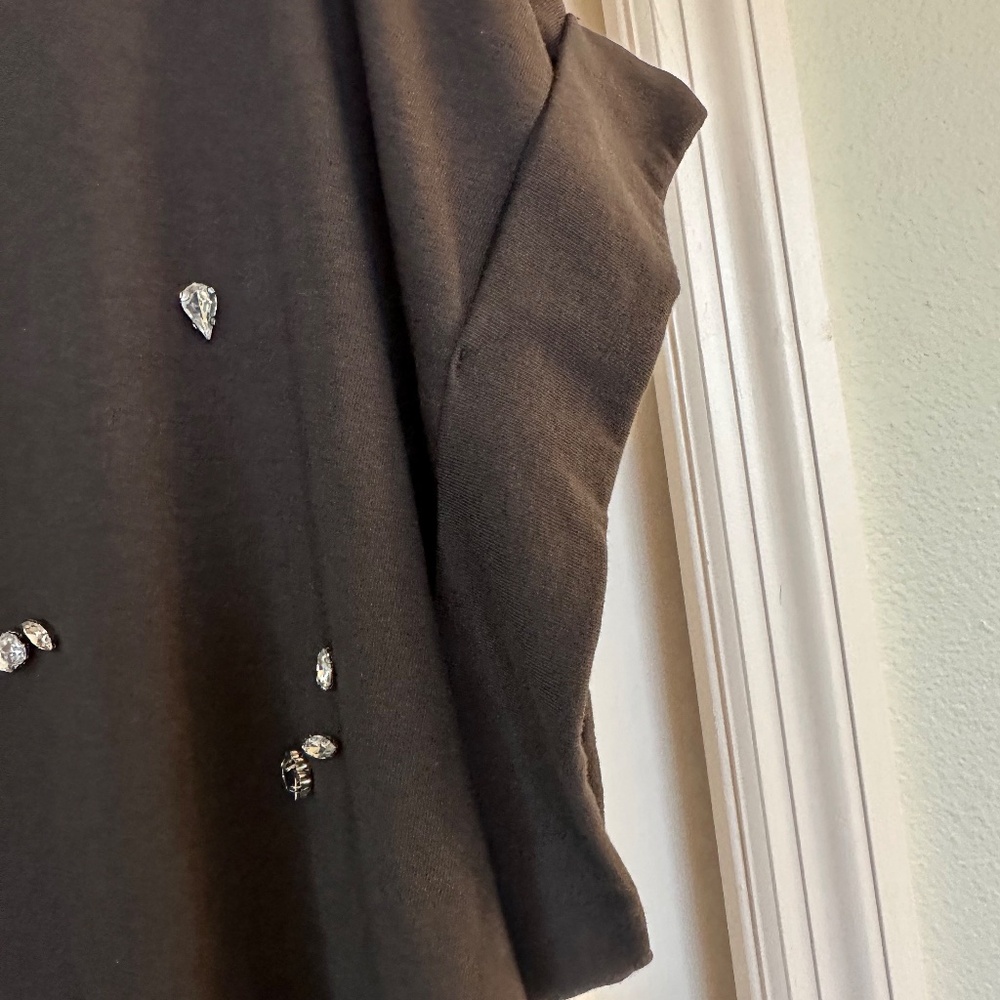 INC Rhinestone Embellished T-shirt - Picture 5 of 6